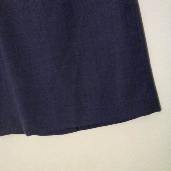 Banana Republic Skirt Women 8 Stretch Classic Career Back Zip Blue - Picture 7 of 14